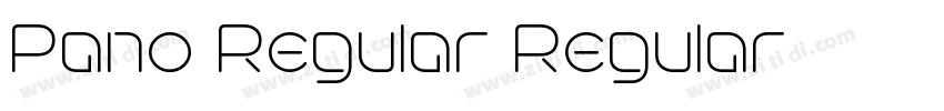 Pano Regular Regular字体转换